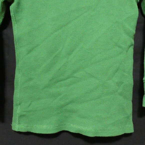 CHILDREN'S PLACE | medium 7/8 | Green Waffle Knit Long Sleeve Graphic Shirt - Picture 15 of 16